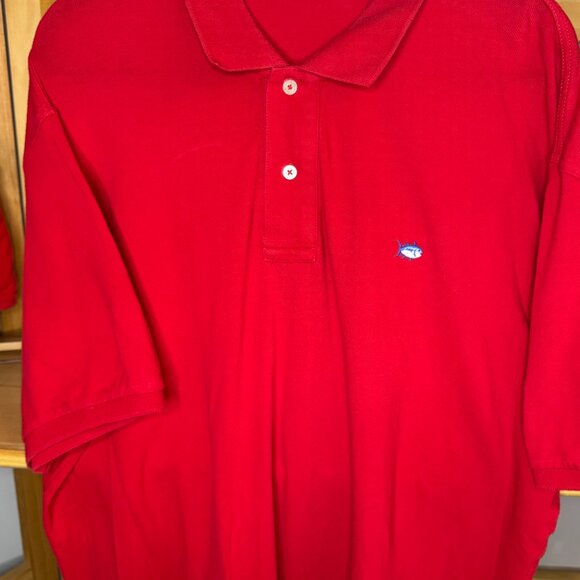 Southern Tide Skipjack Polo Shirt XL | NC State Red | Embroidered Logo - Picture 7 of 8